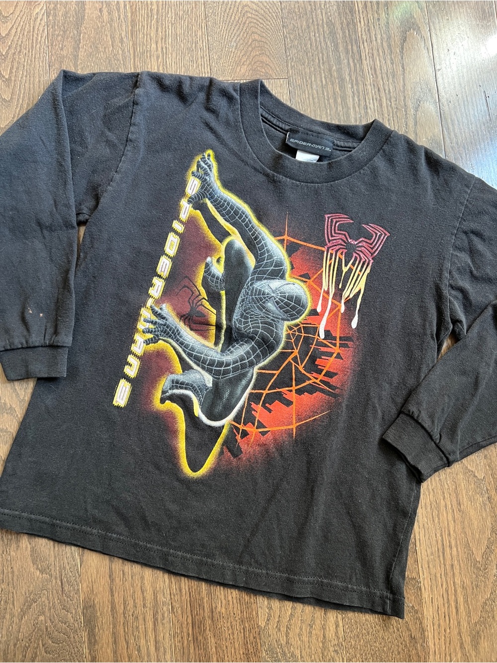 Y2K Spider-Man 3 Graphic Kids Long-Sleeve Shirt kids size 7